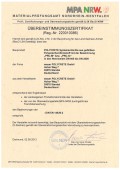 meyer POLYCRETE - Zertifikat MPA NRW Schächte